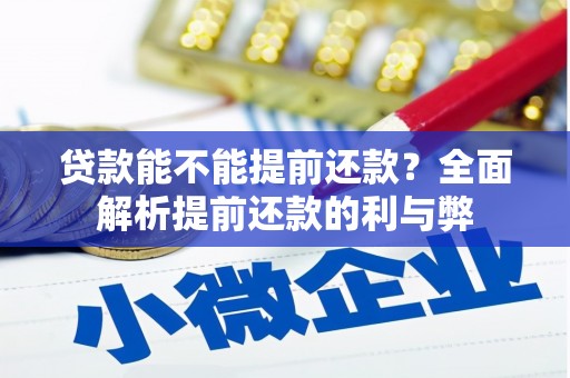 镇宁贷款能不能提前还款？全面解析提前还款的利与弊
