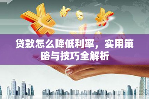 镇宁贷款怎么降低利率，实用策略与技巧全解析