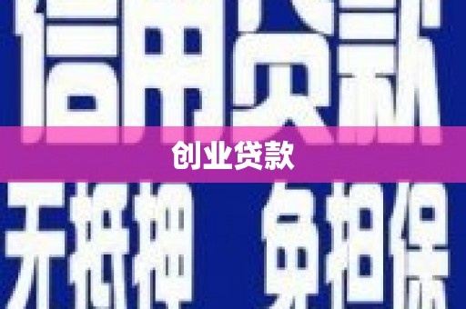 镇宁创业贷款